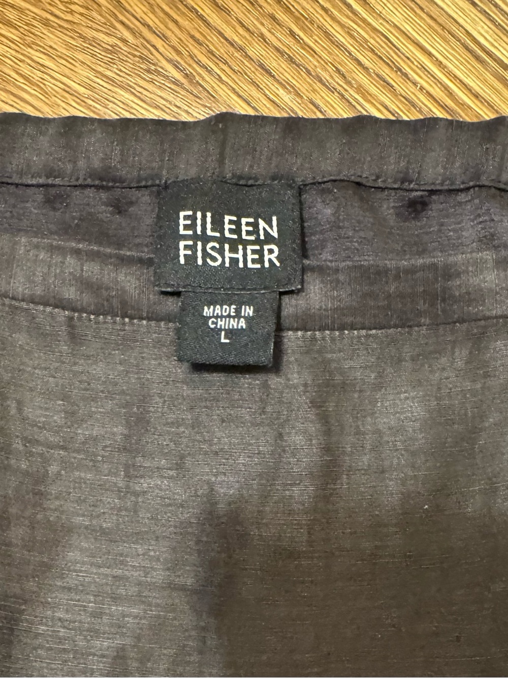 Eileen Fisher Linen & Silk Gray Maxi Skirt. Size Large. NWOT - Picture 3 of 7